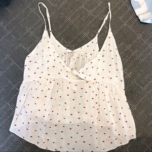 free people hearts flowy tank top